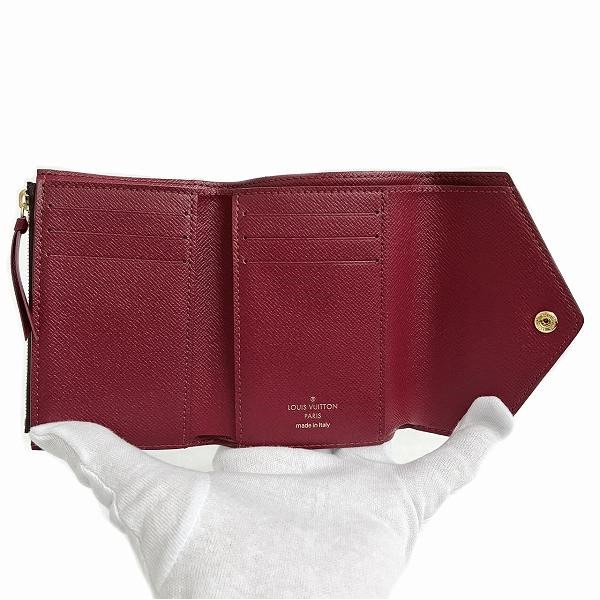 10%OFF】ルイヴィトン Louis Vuitton モノグラム ポルトフォイユヴィクトリーヌ M41938 フューシャ 3つ折り財布 レディース  【中古】｜激安アクセサリー通販のワンダープライス