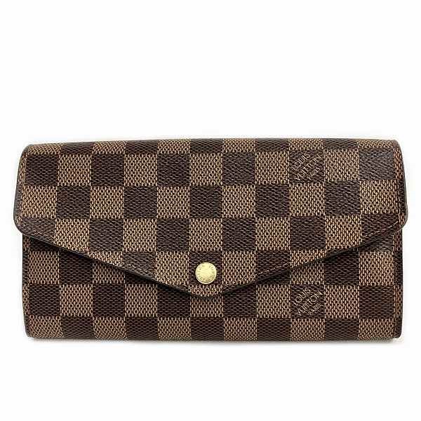 ルイヴィトン Louis Vuitton ダミエ ポルトフォイユ サラ ローズ バレリーヌ N60114 長財布 2つ折り長財布 レディース  【中古】｜激安アクセサリー通販のワンダープライス