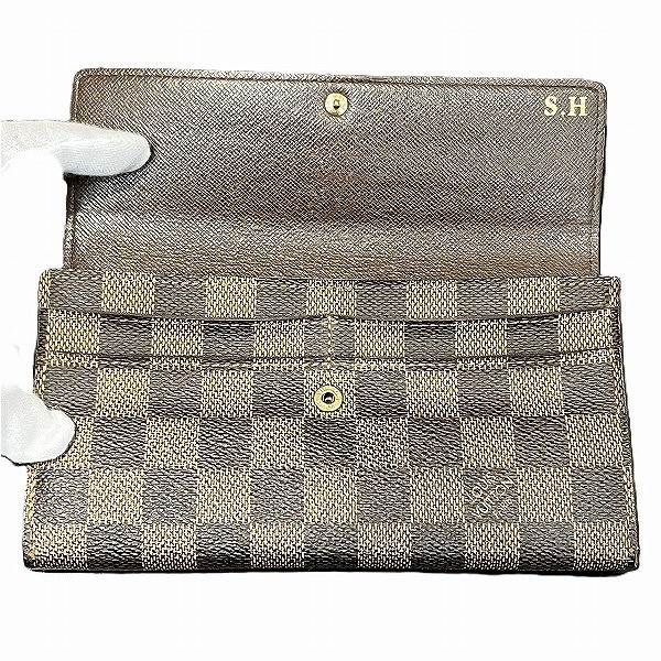 10%OFF】ルイヴィトン Louis Vuitton ダミエ ポルトフォイユ サラ N61734 長財布 2つ折り財布 ユニセックス  【中古】｜激安アクセサリー通販のワンダープライス