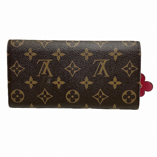 10%OFF】ルイヴィトン Louis Vuitton モノグラム ポルトフォイユ エミリー フラワー M64202 ローズバレリーヌ 長財布  2つ折り財布 レディース 【中古】｜激安アクセサリー通販のワンダープライス