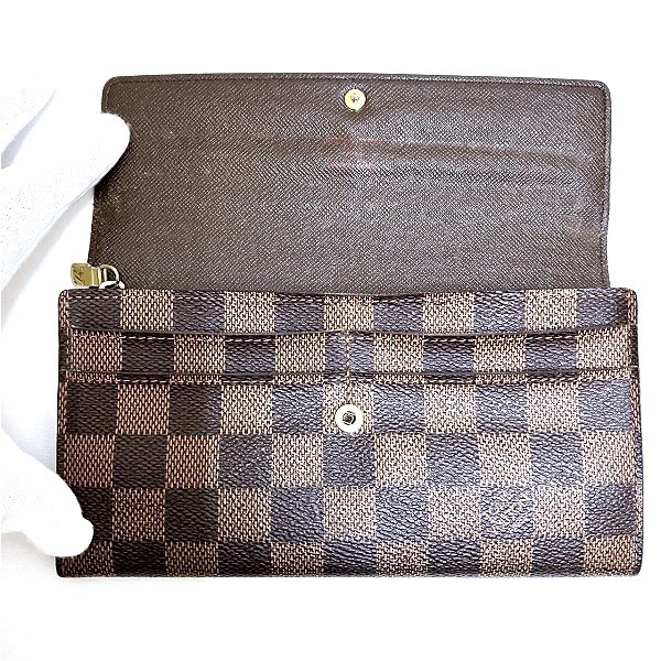 10%OFF】ルイヴィトン Louis Vuitton ダミエ ポルトフォイユ サラ N61734 長財布 2つ折り長財布 ユニセックス  【中古】｜激安アクセサリー通販のワンダープライス