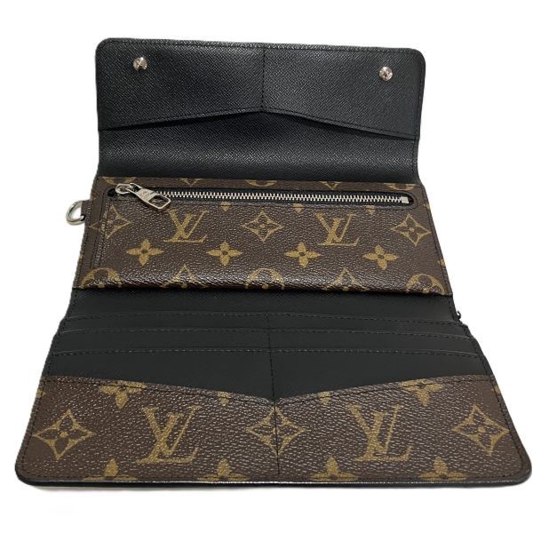 5%OFF】ルイヴィトン Louis Vuitton モノグラムマカサー ポルトフォイユロン M60168 ウォレットチェーン付 長財布 ユニセックス  【中古】｜激安アクセサリー通販のワンダープライス