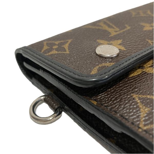 5%OFF】ルイヴィトン Louis Vuitton モノグラムマカサー ポルトフォイユロン M60168 ウォレットチェーン付 長財布 ユニセックス  【中古】｜激安アクセサリー通販のワンダープライス