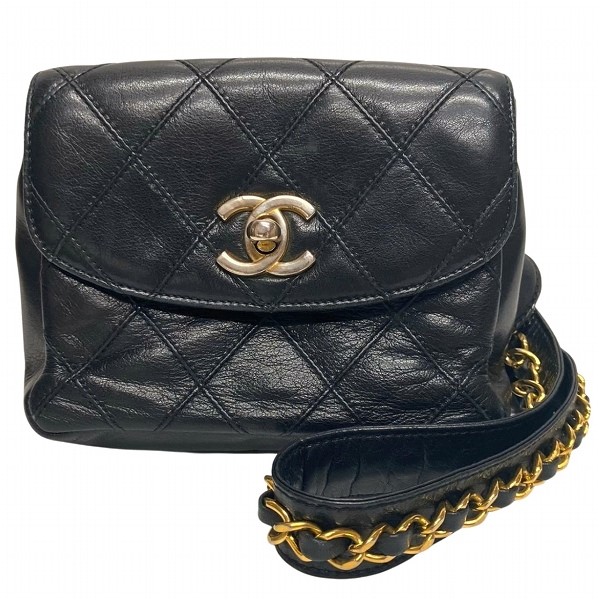 5%OFF】シャネル CHANEL ビコローレ チェーン ブラック ゴールド金具 バッグ ウエストポーチ レディース  【中古】｜激安アクセサリー通販のワンダープライス