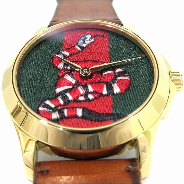 5%OFF】グッチ GUCCI Gタイムレス スネーク 126.4 YA126483 クォーツ 時計 腕時計 メンズ  【中古】｜激安アクセサリー通販のワンダープライス