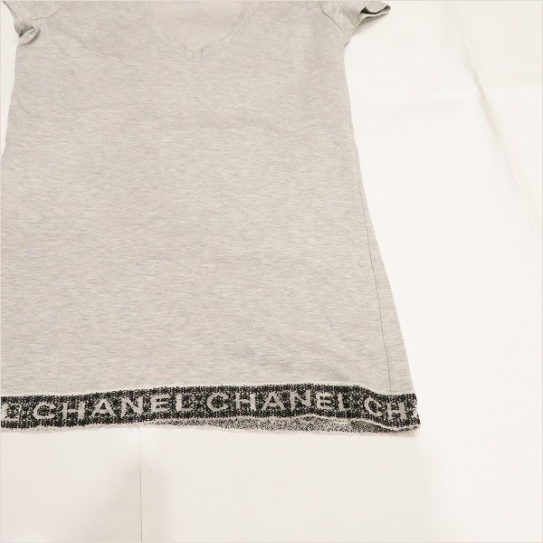 シャネル CHANEL Tシャツ P41322K03043 グレー 36サイズ アパレル