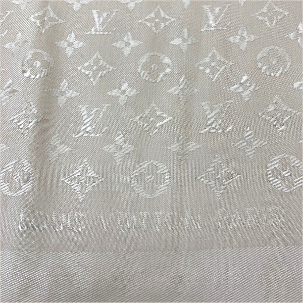 ルイヴィトン Louis Vuitton モノグラム ショール 402336 シルク 