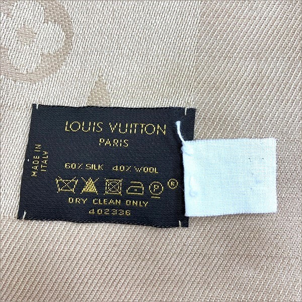 ルイヴィトン Louis Vuitton モノグラム ショール 402336 シルク