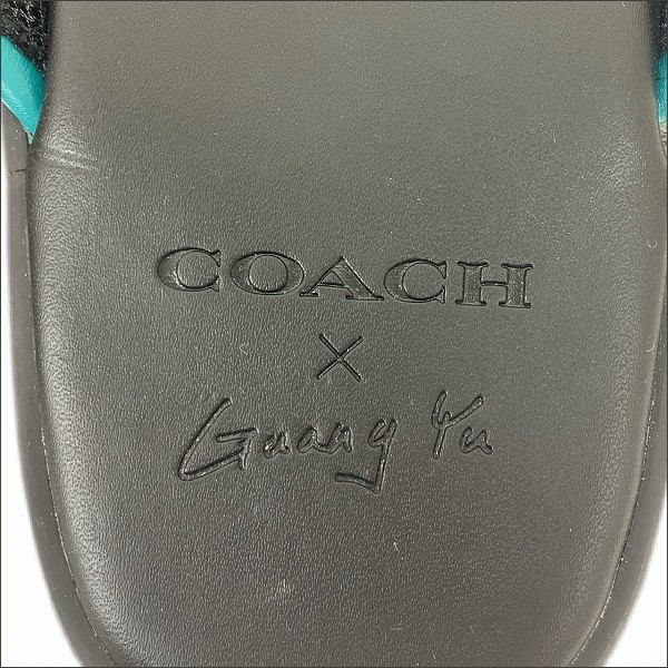 10%OFF】コーチ COACH G5265 24.5cm ブルー Guang Yu コラボ 靴 