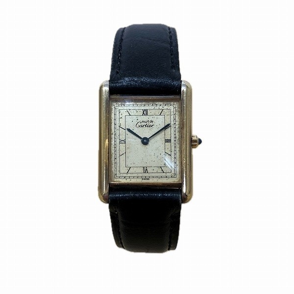 カルティエ Cartier マストタンク 6 81006 クォーツ 時計 腕時計 メンズ 【中古】｜激安アクセサリー通販のワンダープライス