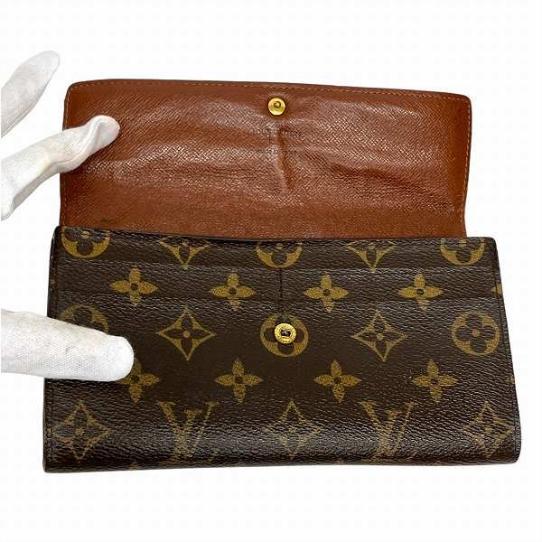 ルイヴィトン Louis Vuitton モノグラム ポシェット ポルトモネ クレディ M61725 長財布 2つ折り財布 ユニセックス  【中古】｜激安アクセサリー通販のワンダープライス