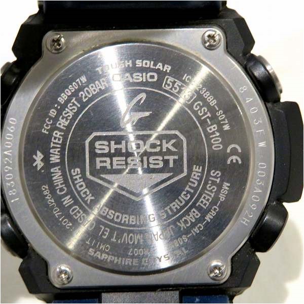 カシオ G-SHOCK GST-B100XA-1AJF ソーラー モバイルリンク カーボンベゼル 時計 腕時計 メンズ  【中古】｜激安アクセサリー通販のワンダープライス