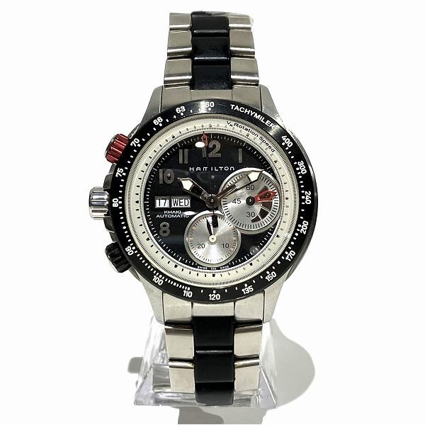 ハミルトン カーキ タキマイラー クロノグラフ H717260 自動巻 時計 腕時計 メンズ 【中古】