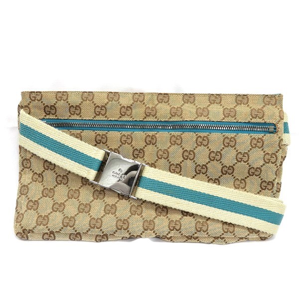 グッチ GUCCI GGキャンパス 28566 バッグ ボディバッグ ウエストポーチ ユニセックス 【中古】｜激安アクセサリー通販のワンダープライス