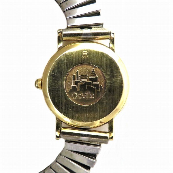 オメガ デビル 73801140 クォーツ K18 時計 腕時計 レディース 【中古 