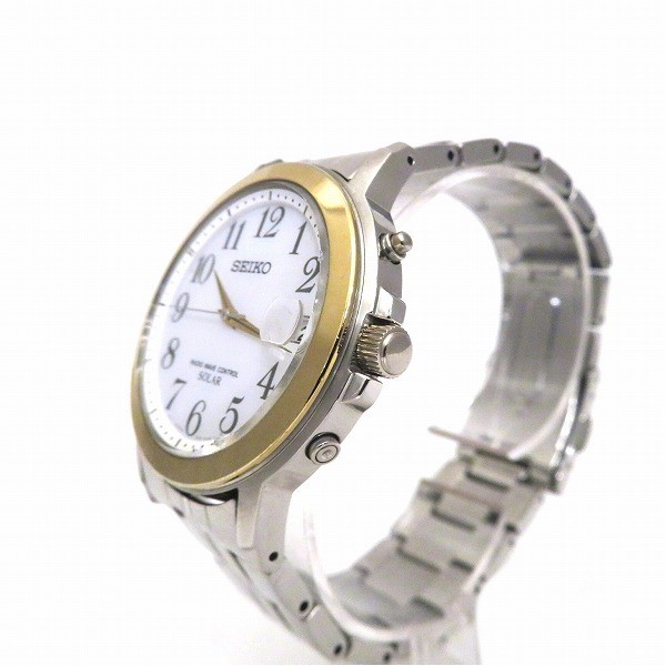 セイコー 7B52-0AG0 クォーツ 電波ソーラー 時計 腕時計 メンズ 【中古】｜激安アクセサリー通販のワンダープライス