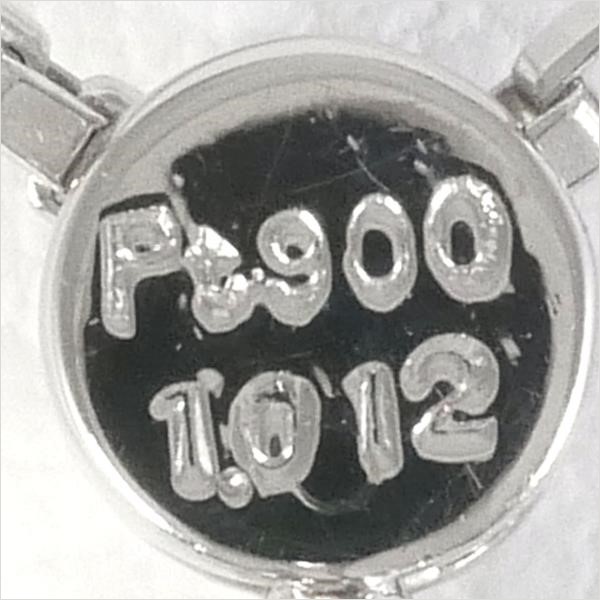PT900 プラチナ PT850 ネックレス ダイヤ 1.012 SI2 鑑定書 総重量約 