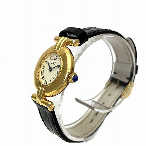 5%OFF】カルティエ Cartier マストコリゼ ヴェルメイユ 590002 クォーツ 腕時計 レディース  【中古】｜激安アクセサリー通販のワンダープライス