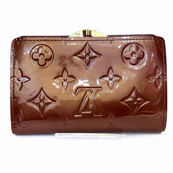 5%OFF】ルイヴィトン Louis Vuitton モノグラム ヴェルニ ポルトフォイユ ヴィエノワ M91524 がま口 2つ折り財布 レディース  【中古】｜激安アクセサリー通販のワンダープライス