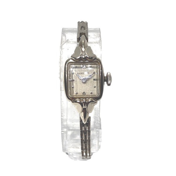 【20%OFF】ハミルトン K14WG アンティーク 手巻き 時計 腕時計 レディース 【中古】