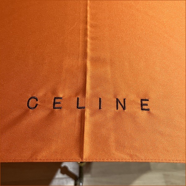 5%OFF】セリーヌ CELINE オレンジ 折りたたみ傘 ブランド小物