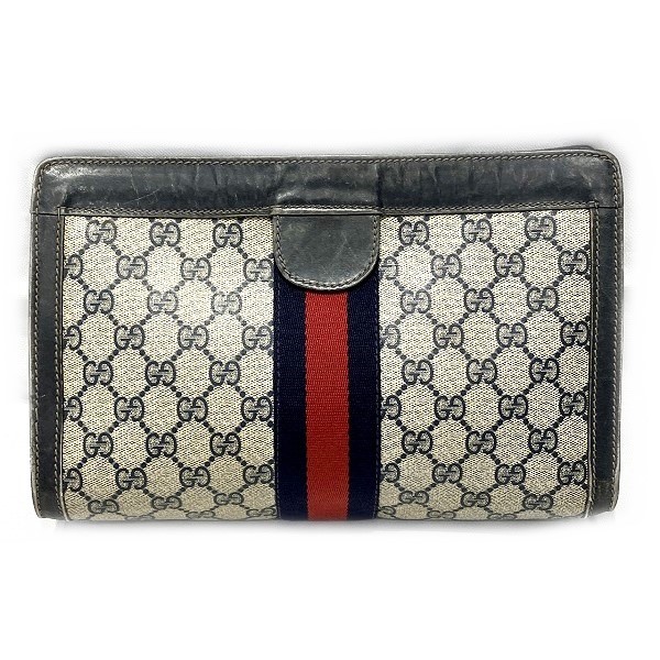 グッチ GUCCI GGスプリーム シェリーライン バッグ クラッチバッグ セカンドバッグ メンズ 【中古】｜激安アクセサリー通販のワンダープライス