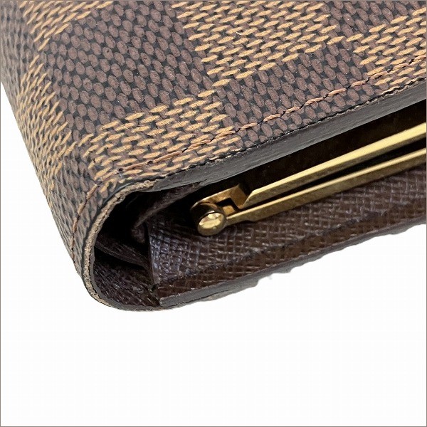 ルイヴィトン Louis Vuitton ダミエ ポルトフォイユ ヴィエノワ N61674 2つ折り財布 レディース 未使用品  【中古】｜激安アクセサリー通販のワンダープライス