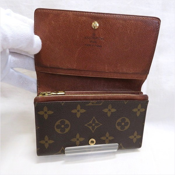 ルイヴィトン Louis Vuitton モノグラム ポルトモネビエ トレゾール M61730 L字小銭入れ 財布 2つ折り財布 ユニセックス  【中古】｜激安アクセサリー通販のワンダープライス