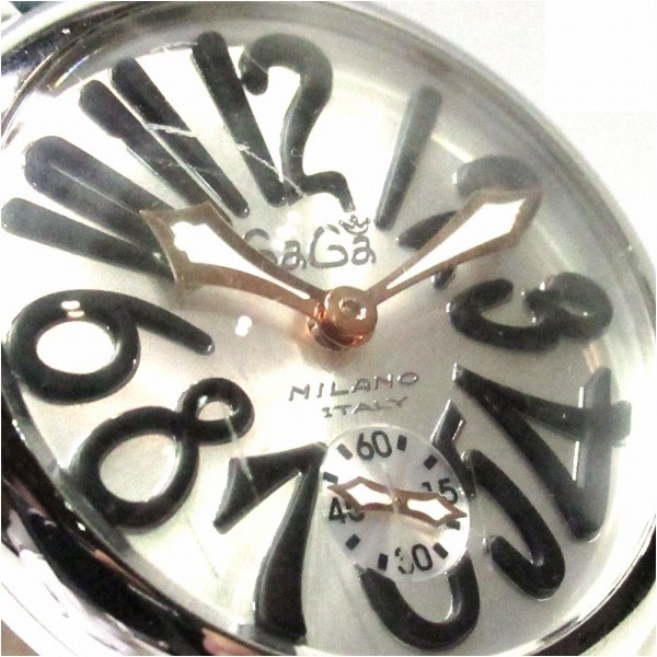ガガミラノ マヌアーレ48 5010.07S 手巻き 時計 腕時計 メンズ 【中古】｜激安アクセサリー通販のワンダープライス