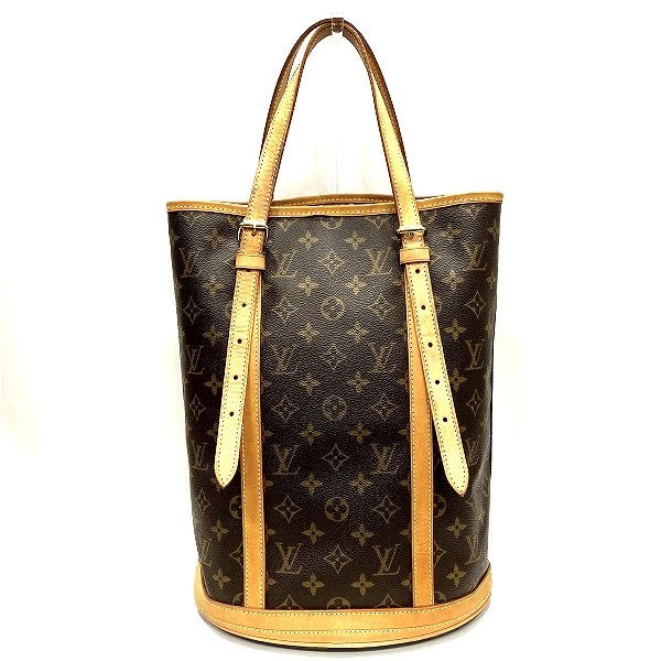 A4収納可LOUIS VUITTON バケット トートバッグ モノグラム ポーチ付き