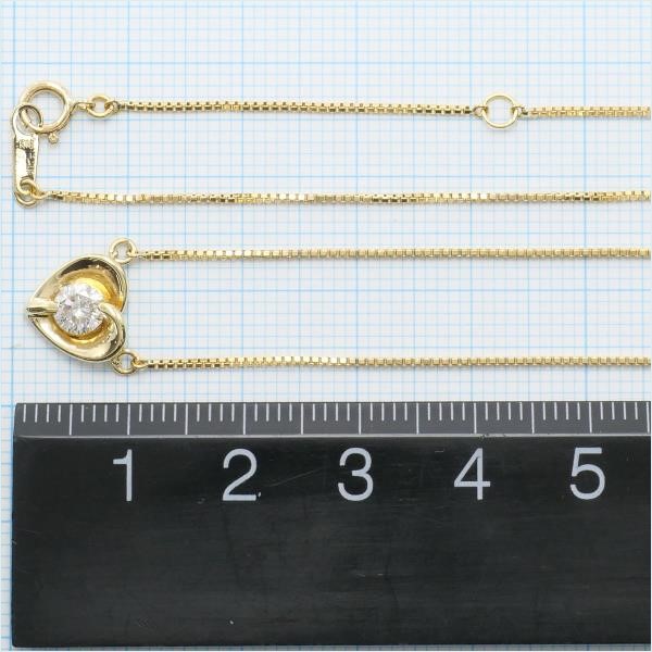 K18 18金 YG イエローゴールド ネックレス ダイヤ 0.30 鑑別書 総重量