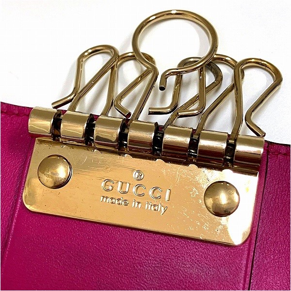 15%OFF】グッチ GUCCI グッチシマ 6連キーケース 388682 ブランド小物 キーケース レディース  【中古】｜激安アクセサリー通販のワンダープライス