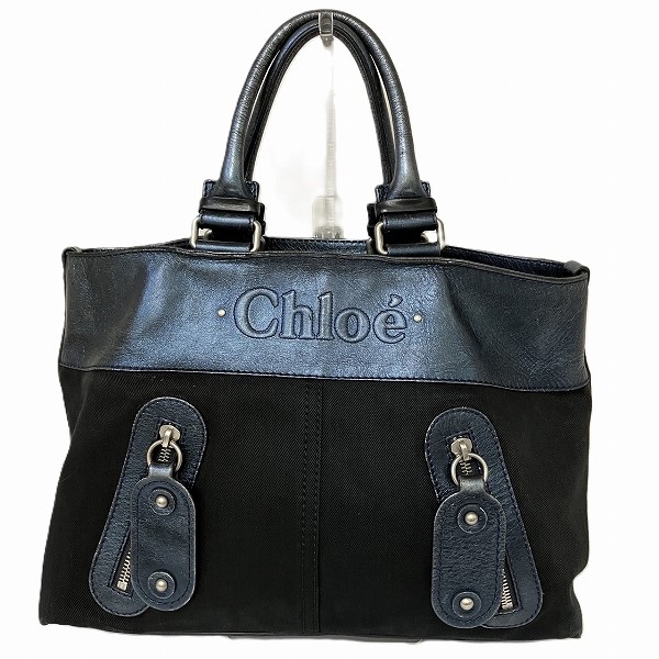 クロエ Chloe デニム レザー バッグ トートバッグ ハンドバッグ レディース 【中古】｜激安アクセサリー通販のワンダープライス