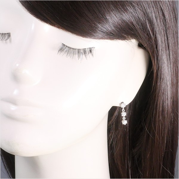 20%OFF】K18 18金 WG ホワイトゴールド ピアス ダイヤ 0.70 0.71 鑑別書 総重量約 2.8g｜激安アクセサリー通販のワンダープライス