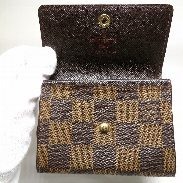 ルイヴィトン Louis Vuitton ダミエ ポルトモネ プラ N61930 コイン