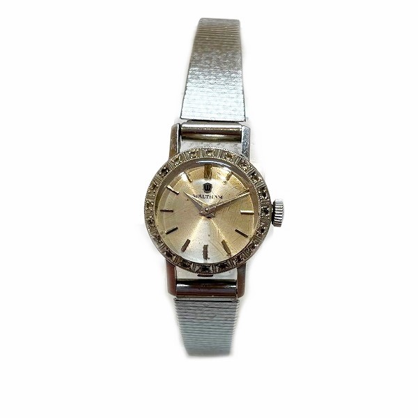 【稼働品】WALTHAM 腕時計 手巻き シルバー W.B.K14街の時計コレクション