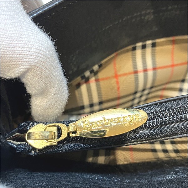 25%OFF】バーバリー Burberry レザー キャンバス ノバチェック トートバッグ ショルダーバッグ レディース  【中古】｜激安アクセサリー通販のワンダープライス