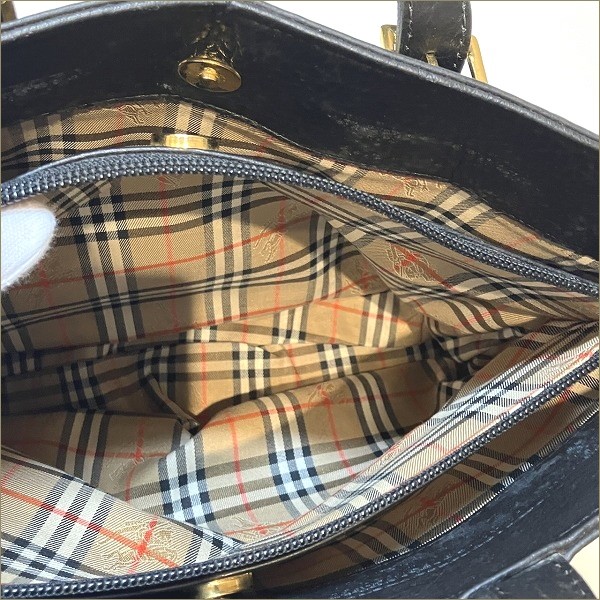 20%OFF】バーバリー Burberry レザー キャンバス ノバチェック トートバッグ ショルダーバッグ レディース  【中古】｜激安アクセサリー通販のワンダープライス