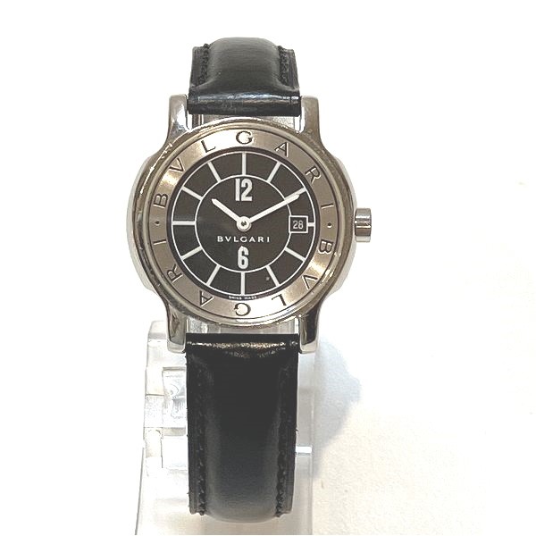 5%OFF】ブルガリ BVLGARI ソロテンポ ST29S クォーツ 革ベルト ブラック デイト 時計 腕時計 レディース  【中古】｜激安アクセサリー通販のワンダープライス