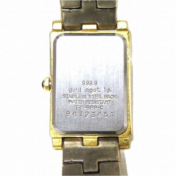 クレディ スイス FK-929-C クォーツ インゴット文字盤 時計 腕時計