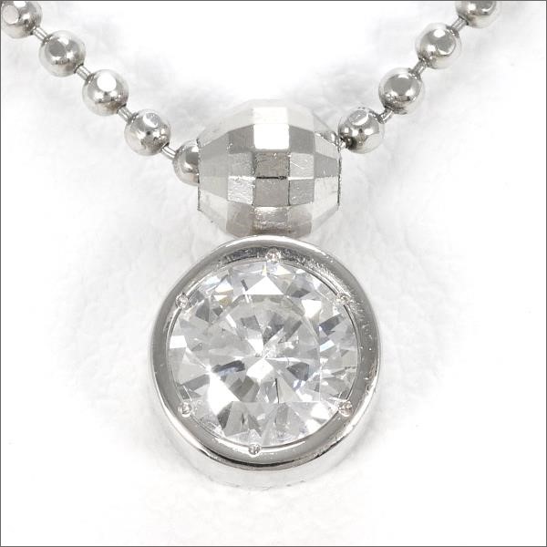 ゆきざき ネックレス N13985A ダイヤモンド プラチナ 0.1ct