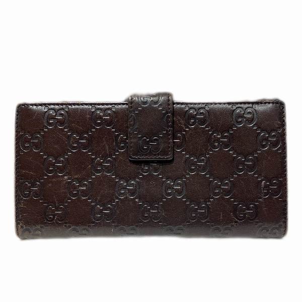 25%OFF】グッチ GUCCI グッチシマ Wホック レザー 112715.0416 長財布 レディース 【中古 】｜激安アクセサリー通販のワンダープライス