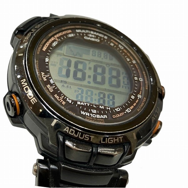 【大得価特価】プロトレック MANASLU 新品 腕時計 電波ソーラー PRX-8000T-7BJF シルバー 男性 CASIO メンズ 未使用品 PRO TREK