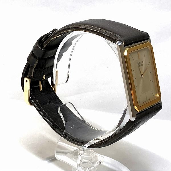 セイコー クレドール 6730-5090 クォーツ 14K 時計 腕時計 メンズ