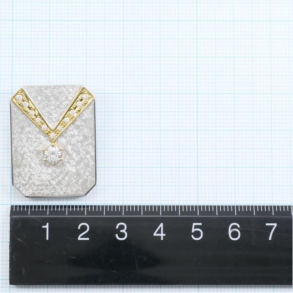 限定激安Pt900 / K14WG　ダイヤ 0.17ct×2　デザイン　イヤリング　総重量 2.0g ダイヤモンド