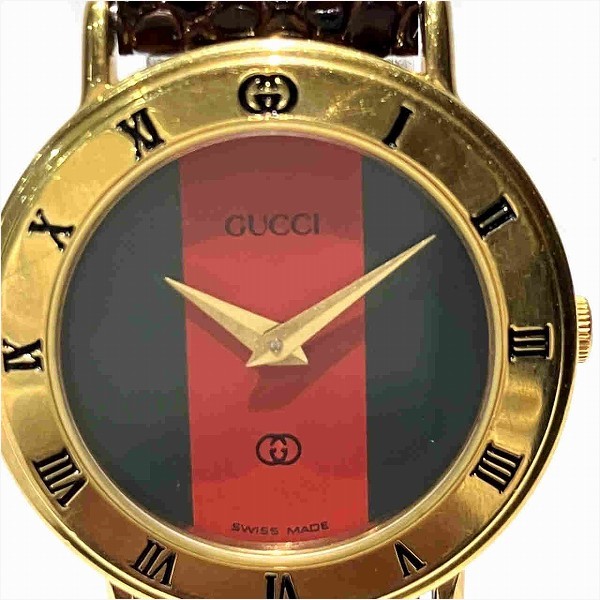 5%OFF】グッチ GUCCI シェリーライン腕時計 3000L クォーツ 時計 腕時計 レディース 【中古】｜激安アクセサリー通販のワンダープライス