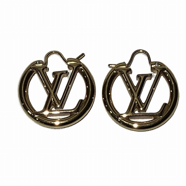 ルイヴィトン Louis Vuitton ブックル ドレイユ ルイーズ フープピアス MO0396 ブランド小物 ピアス レディース  【中古】｜激安アクセサリー通販のワンダープライス