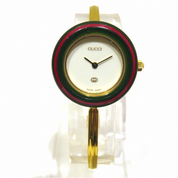 グッチ GUCCI チェンジベゼル 1100-L クォーツ 時計 腕時計 レディース 