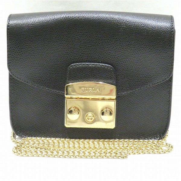 フルラ FURLA メトロポリス チェーンショルダー バッグ ショルダーバッグ クラッチバッグ レディース  【中古】｜激安アクセサリー通販のワンダープライス