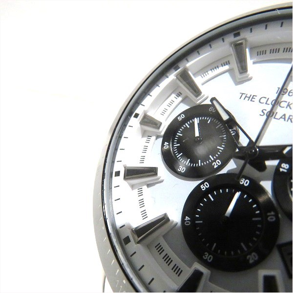 ザロックハウス MBC1003-WH1A ソーラー クロノグラフ 時計 腕時計 メンズ 送料無料 【あす楽】僅かに劣化ありリューズ